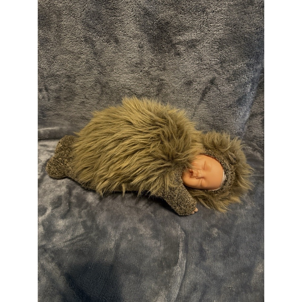 1998 Anne Geddes Baby Doll Plush Hedgehog Outfit 16" Long Large Unimax‎ Toys